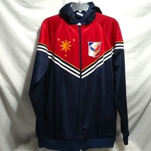 RARE! DIBUHO All Philippine Sportswear Zip Up Jacket W Hood Sz.XL (XX-60)